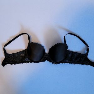 VS Dream Angels Lined Demi Bra 34C Black